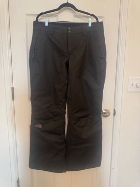The North Face Black Snow Pants with Subtle Logo